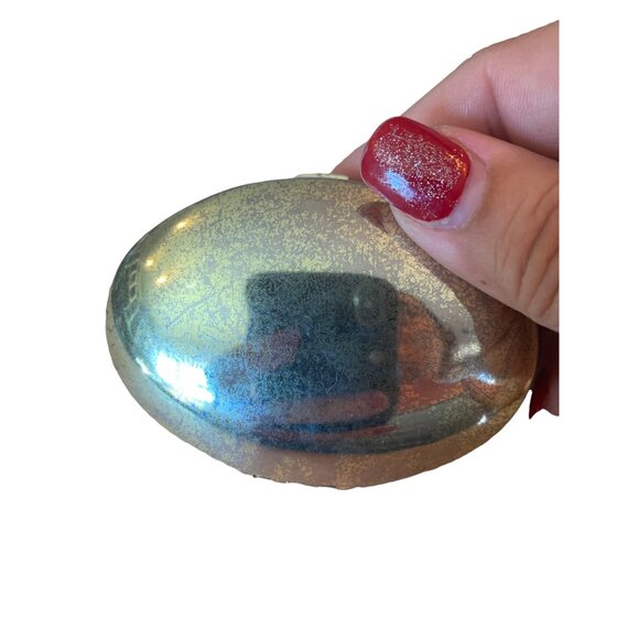 Vintage Oval Gold Plated Dual Mirror Compact - Picture 3 of 5